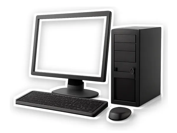 庁舎のPC・モニターのイメージ